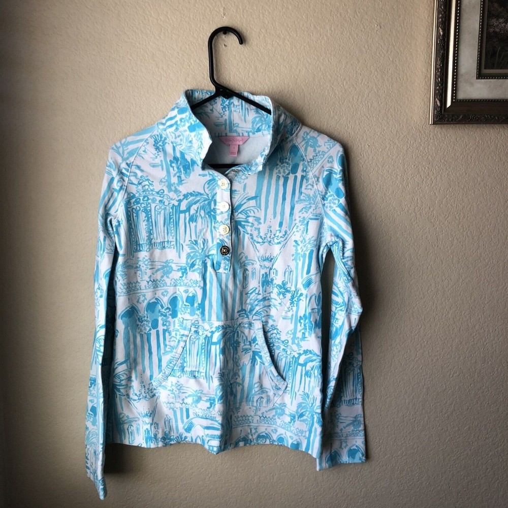 Lilly Pulitzer Half Button Pullover Jacket Women’… - image 1